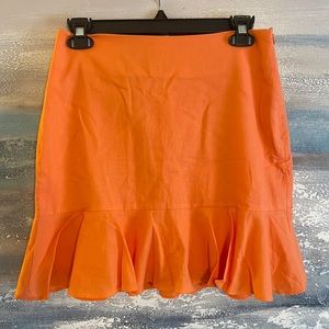 New with Tags! Linen orange mini skirt